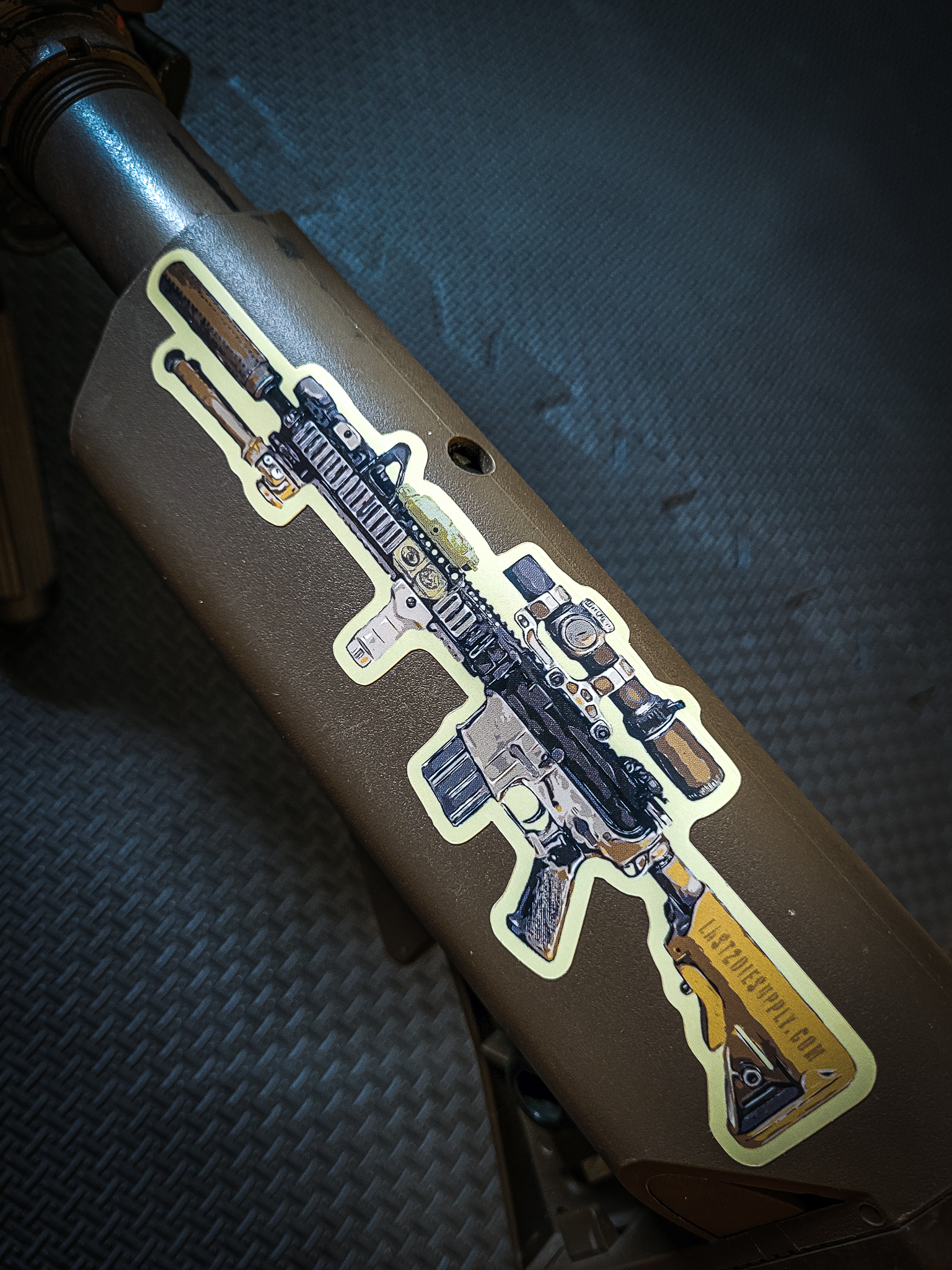 thumbnail image 2 of M4 SOPMOD Die Cut Sticker Decal – M-4 / M-16 Graphic By WarlordOne 2 of 2